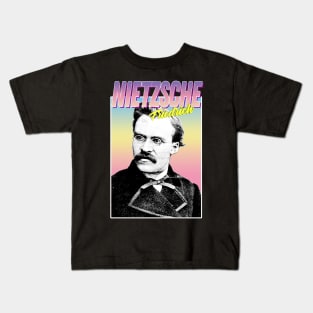 Friedrich Nietzsche Graphic Design Hipster Statement Tee Kids T-Shirt